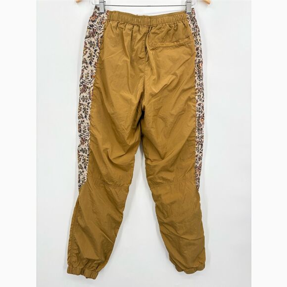 Urban Outfitters Swishy Drawstring Waist Golden Floral Print Joggers, Sz Small - Picture 2 of 9